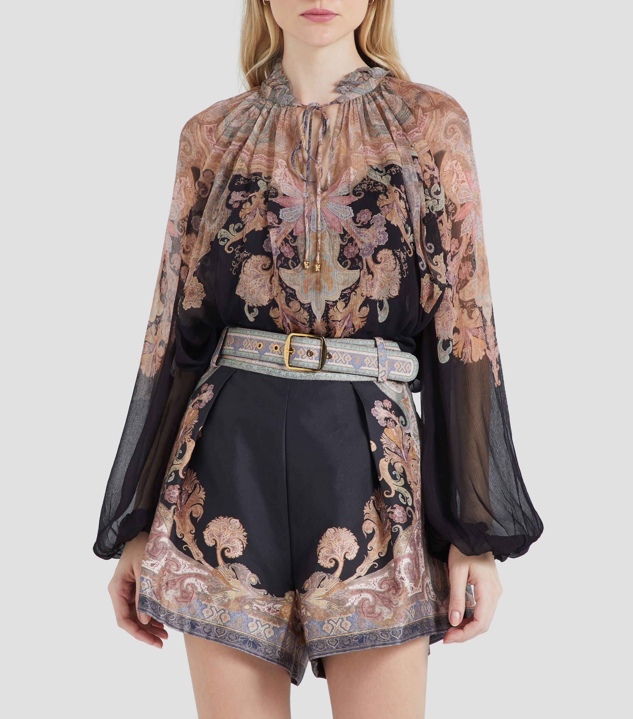 Zimmermann Women's Blusa Luna Multicolor